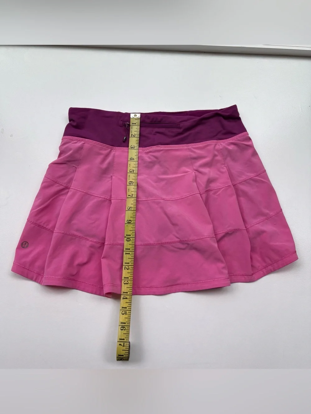 Lululemon Athletica Pink and Purple Pace Rival Skirt